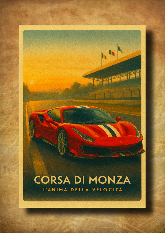 Corsa di Monza – z ramką A3