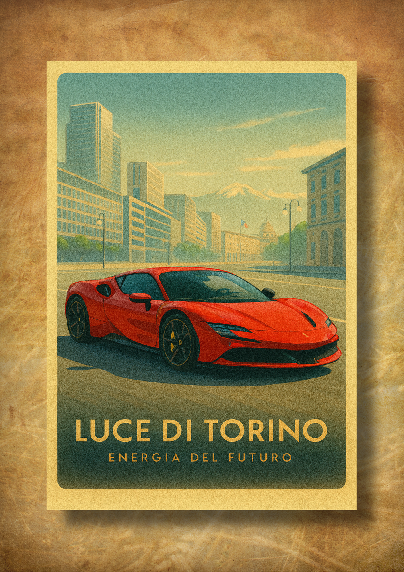 Luce di Torino – z ramką A3