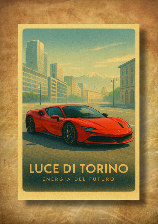 Luce di Torino – z ramką A3