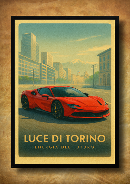 Luce di Torino – z ramką A3