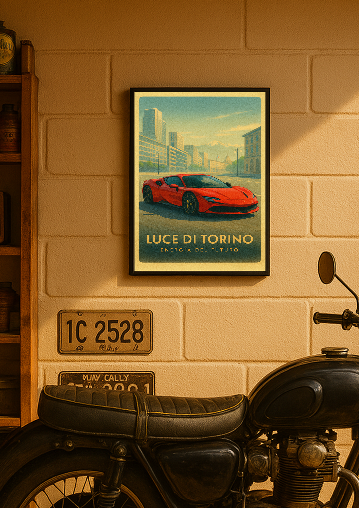 Luce di Torino – z ramką A3
