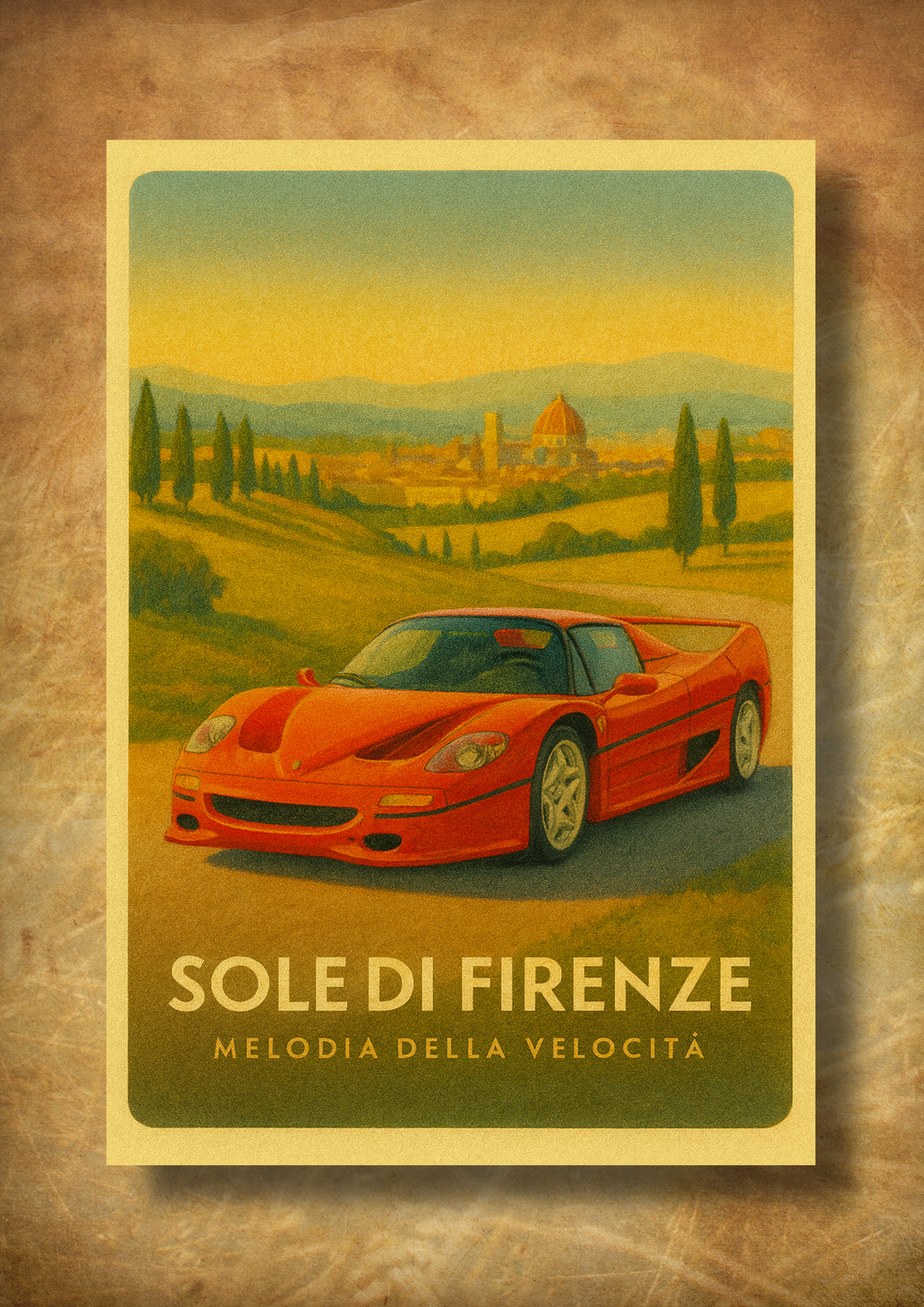 Sole di Firenze – z ramką A3