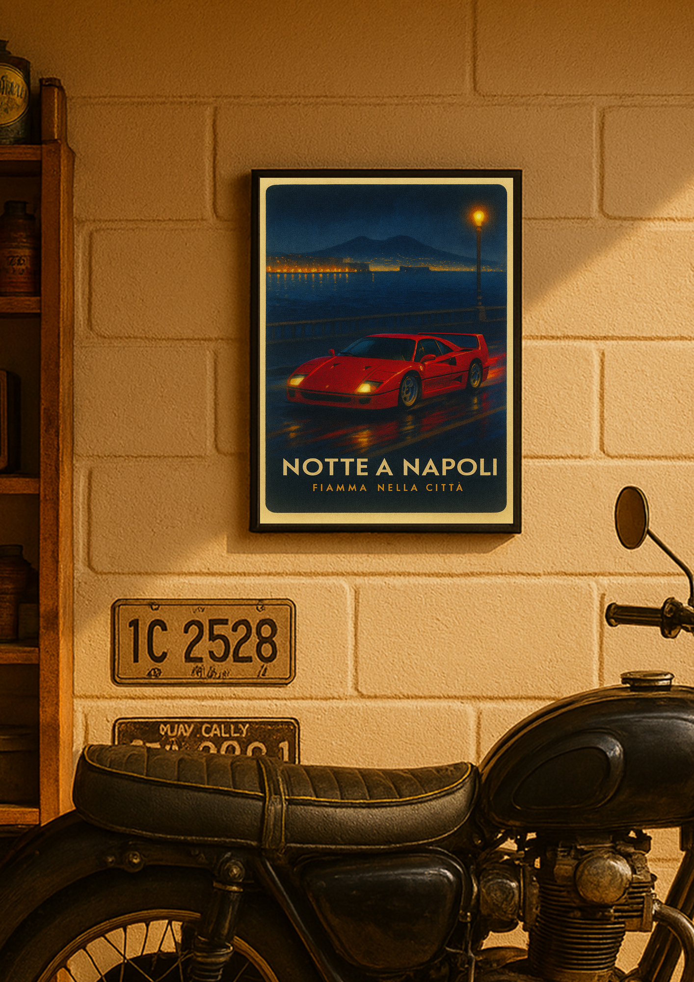 Notte a Napoli – z ramką A3