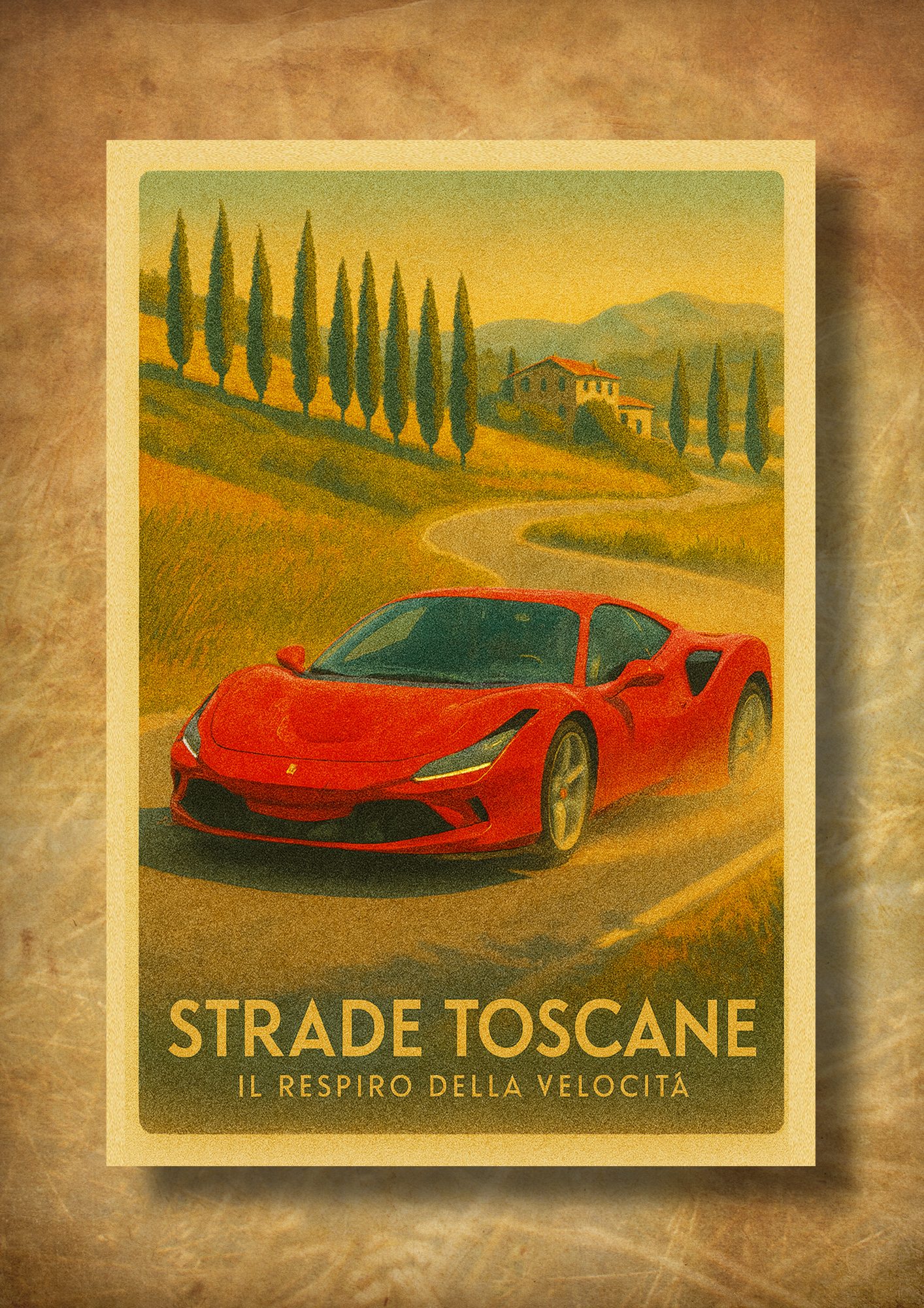 Strade Toscane – z ramką A3