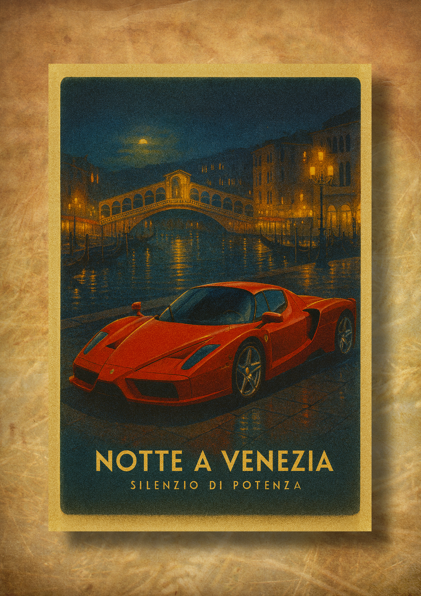 Notte a Venezia – z ramką A3