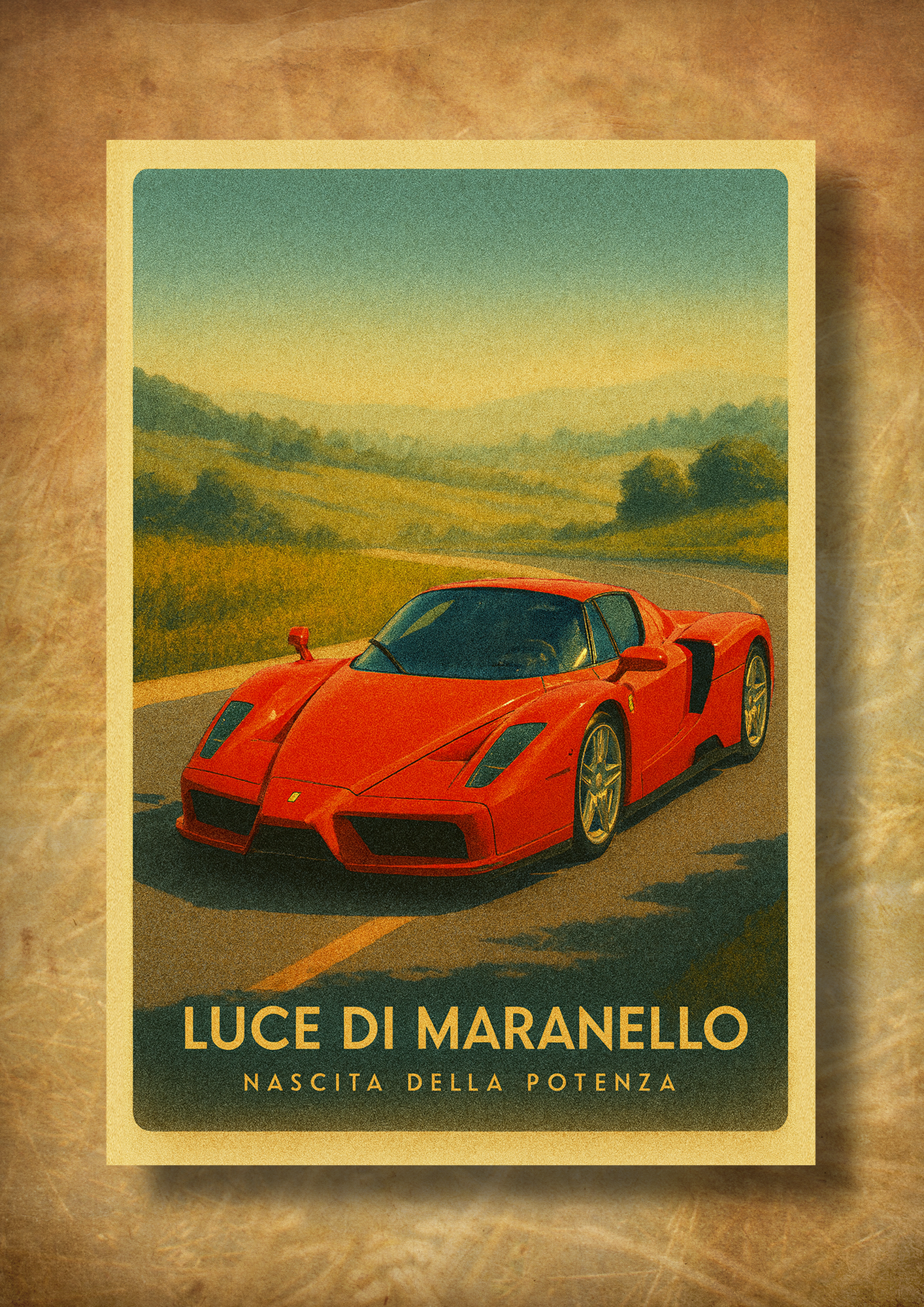 Luce di Maranello – z ramką A3