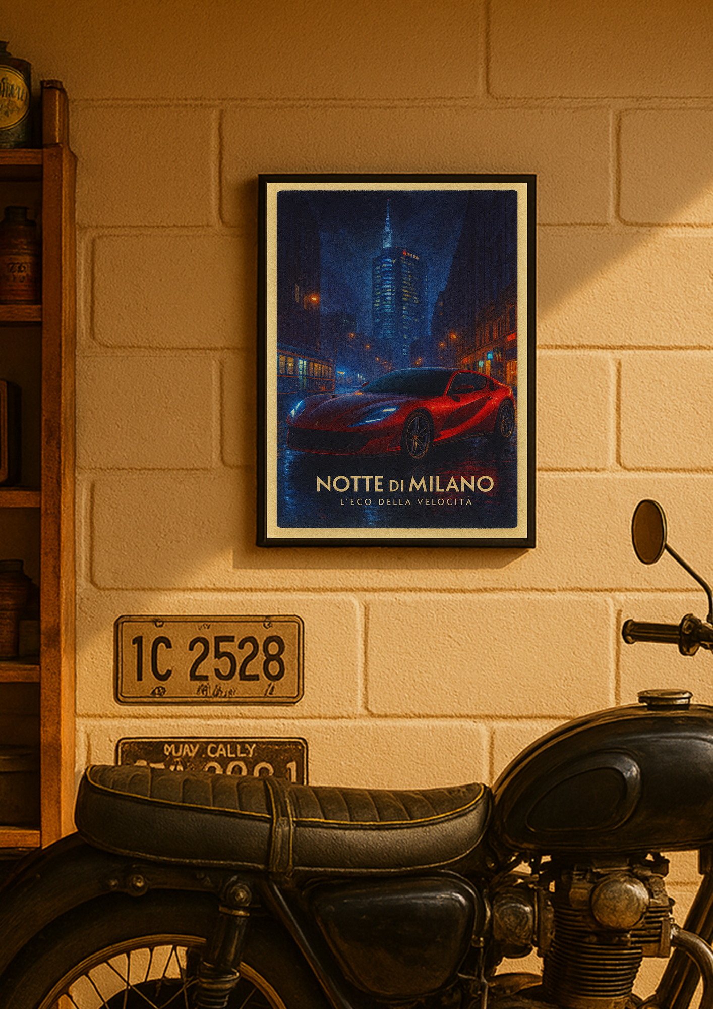 Notte di Milano – z ramką A3