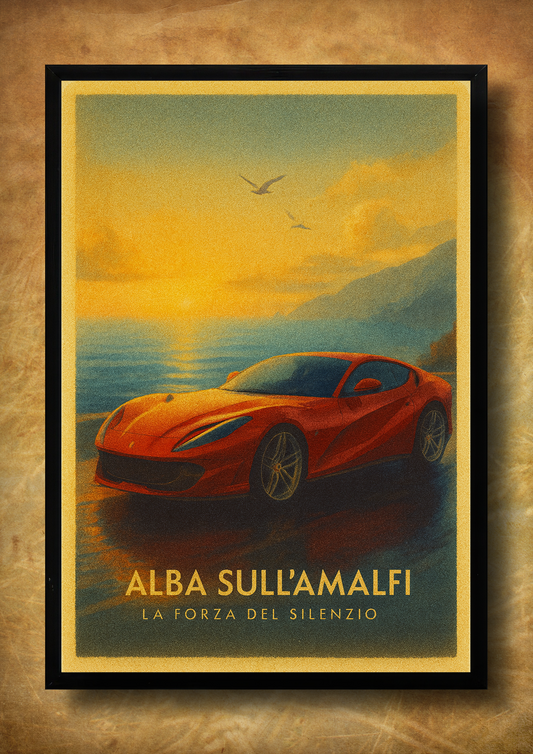 Alba sull’Amalfi – z ramką A3
