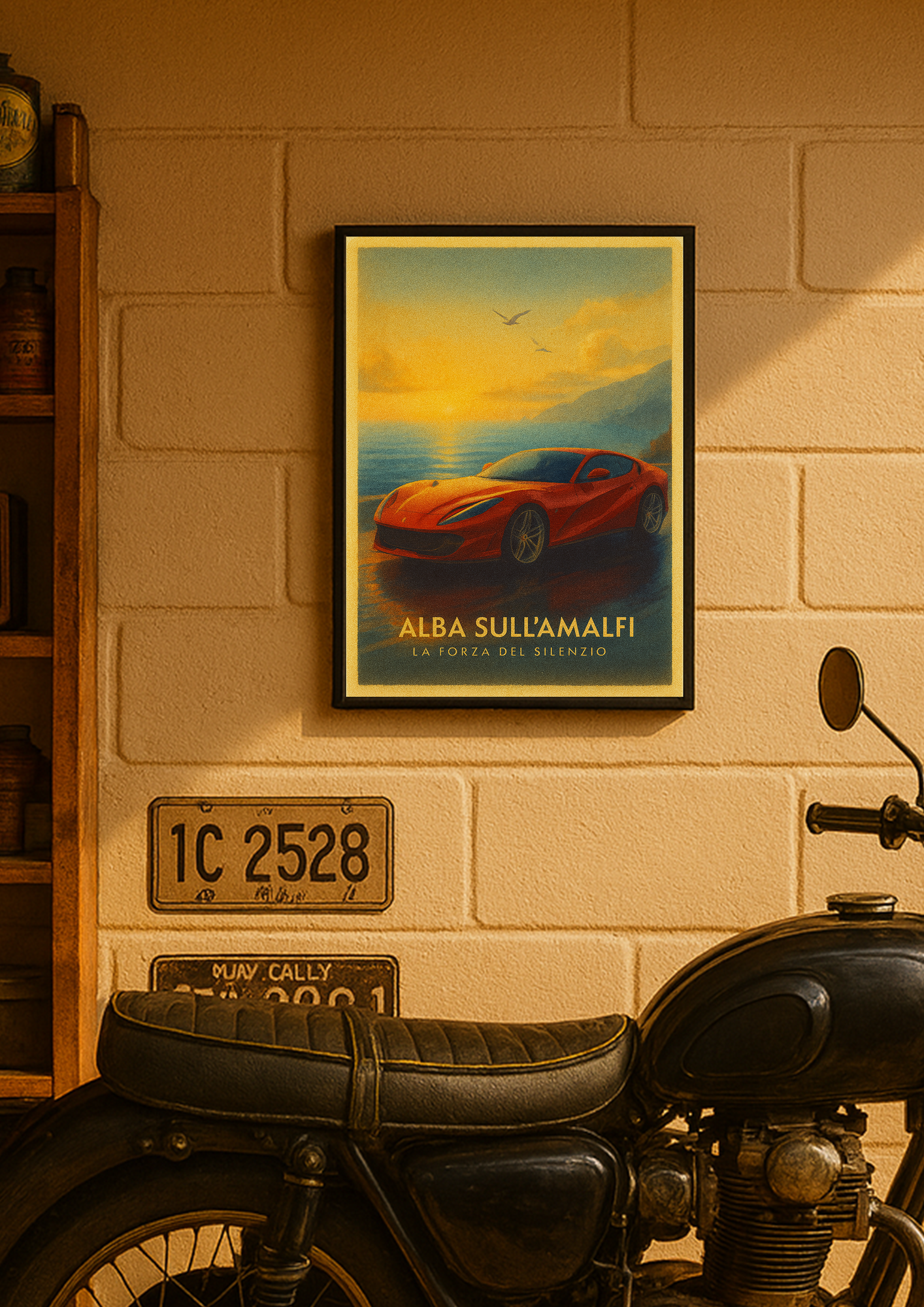 Alba sull’Amalfi – z ramką A3