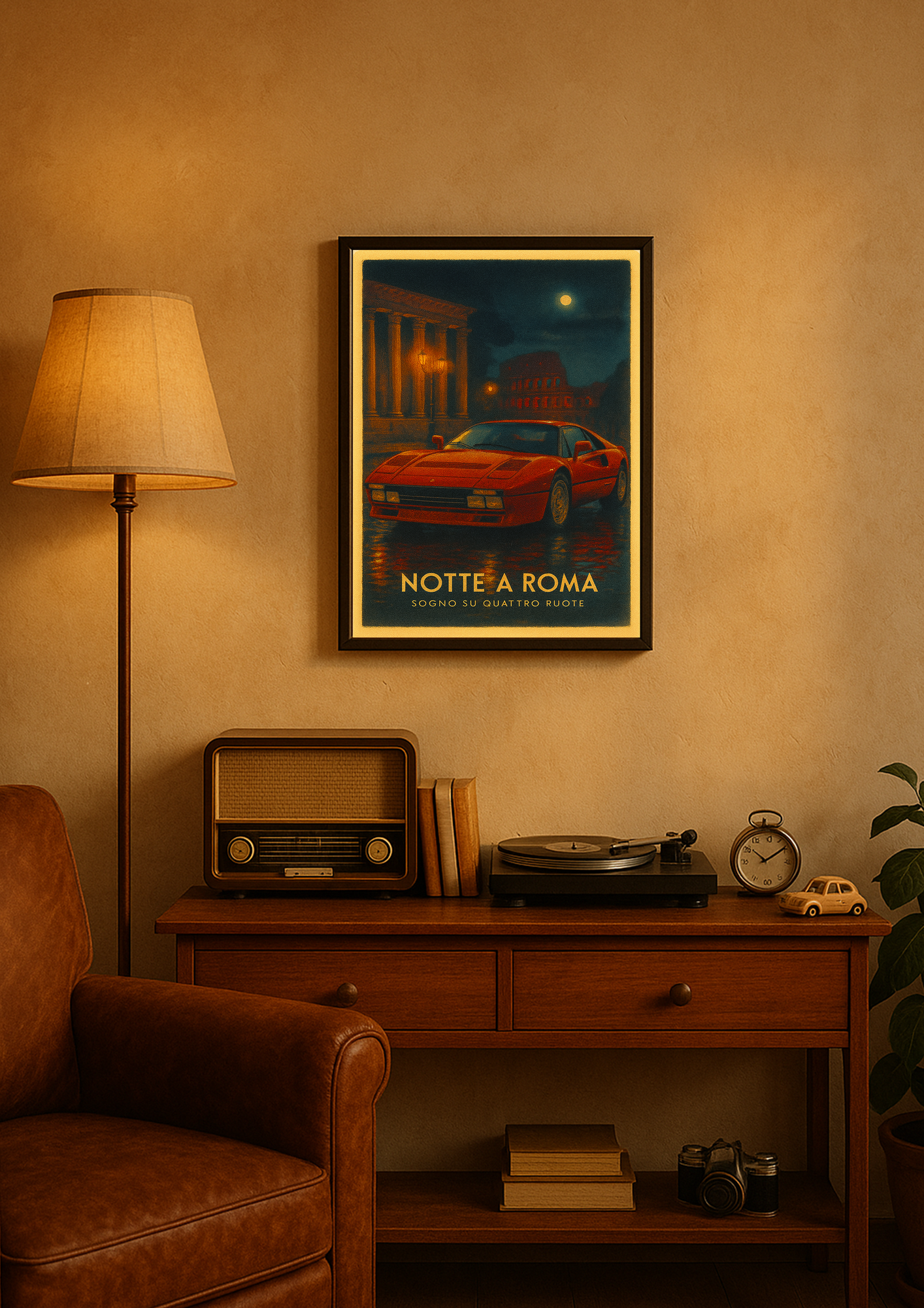 Notte a Roma – z ramką A3