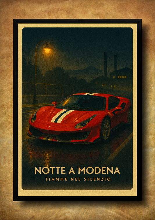 Notte a Modena – z ramką A3