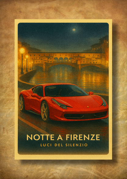 Notte a Firenze – z ramką A3
