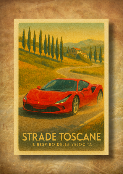 Strade Toscane – z ramką A3