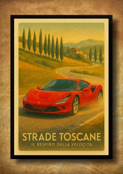 Strade Toscane – z ramką A3