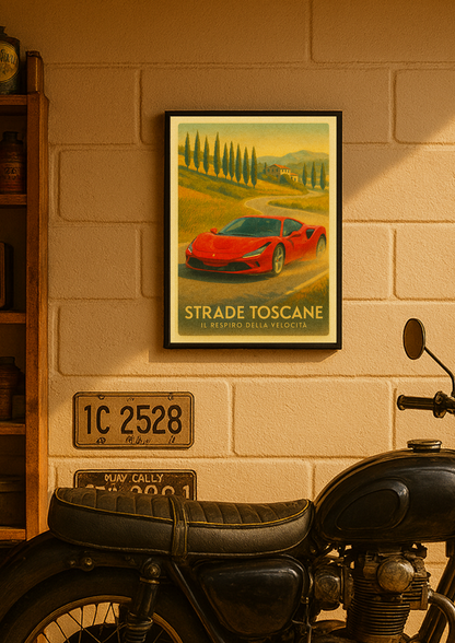 Strade Toscane – z ramką A3