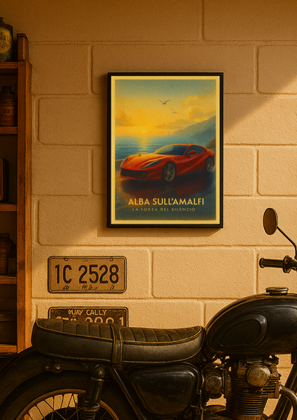 Alba sull’Amalfi – z ramką A3
