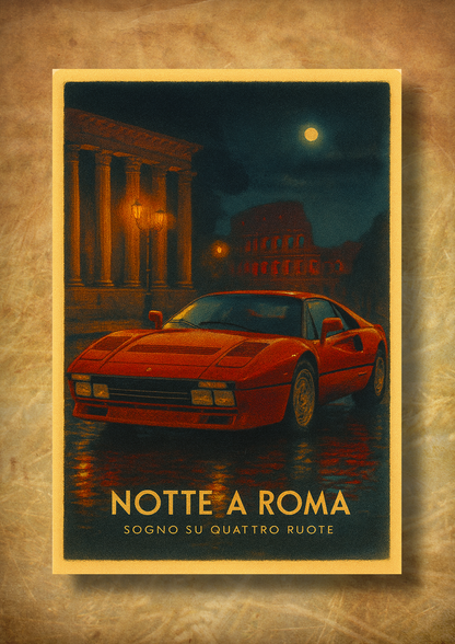 Notte a Roma – z ramką A3