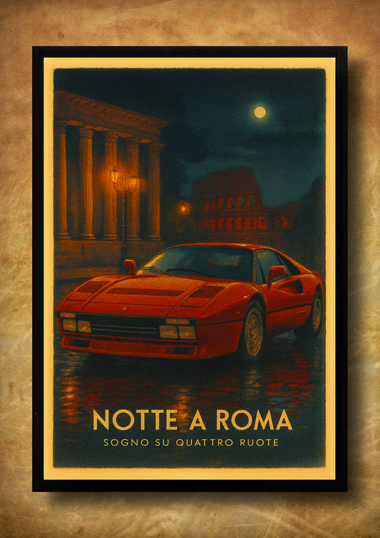 Notte a Roma – z ramką A3
